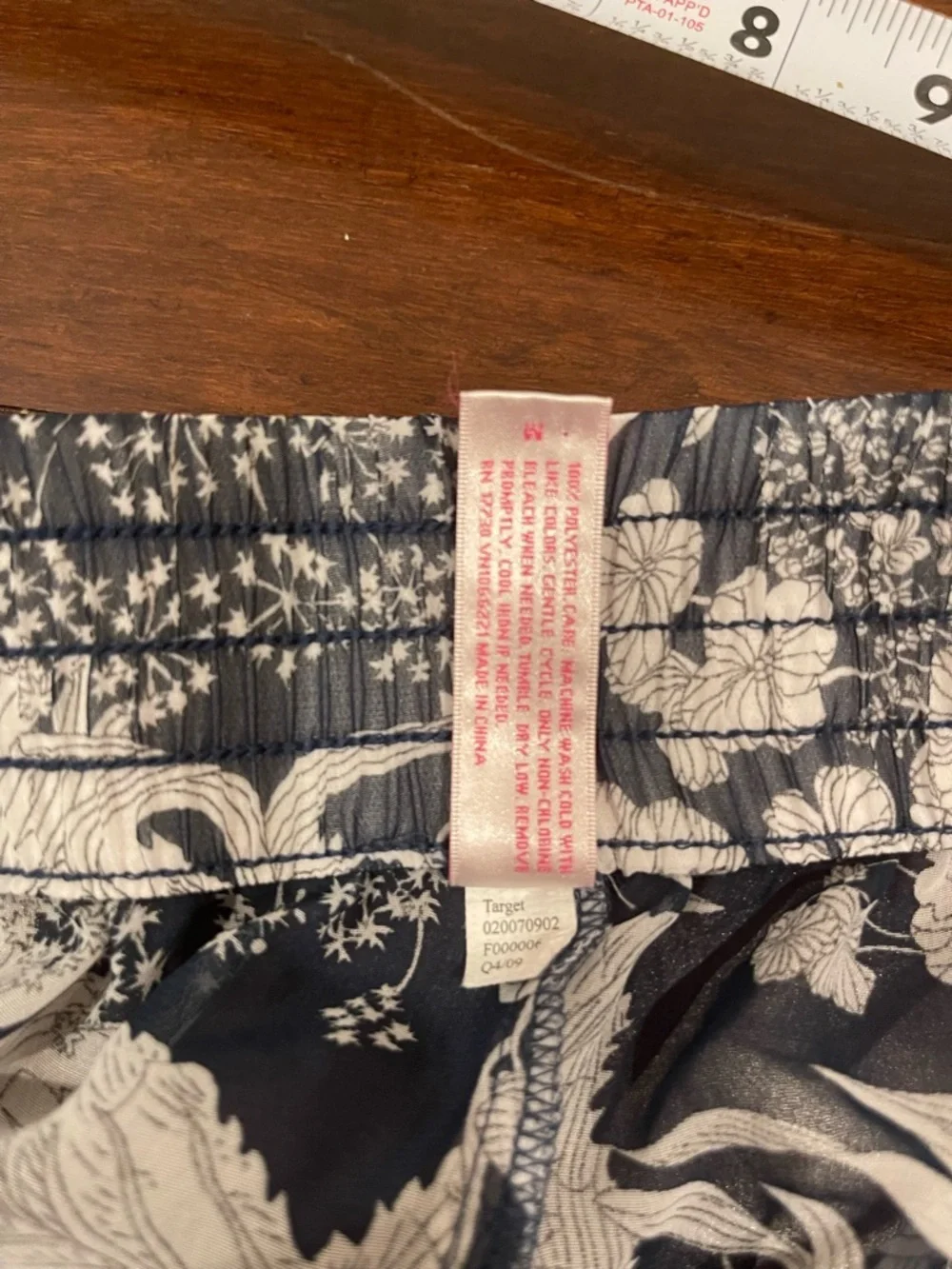 liberty x target sheer floral pajamas set medium
